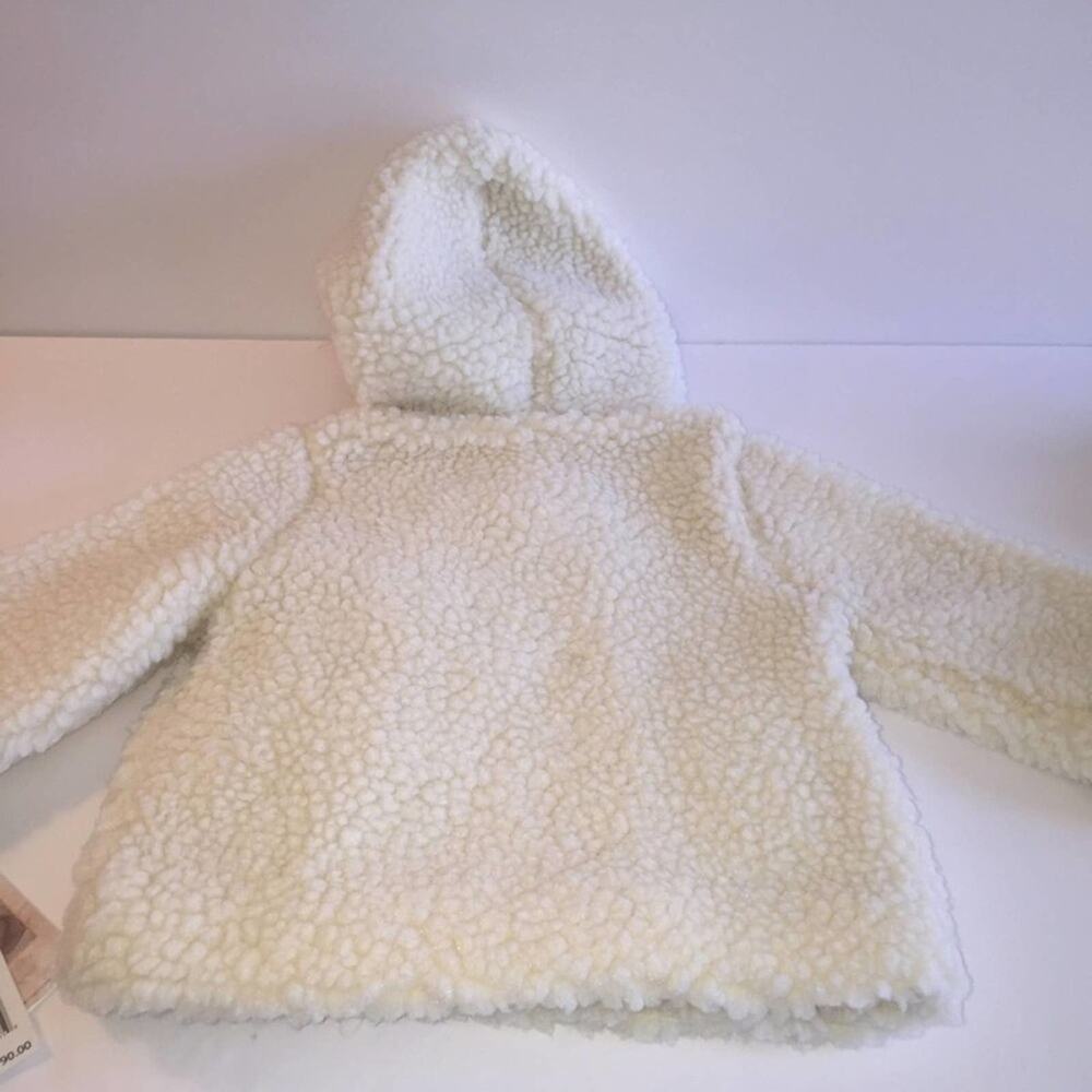 NWT Jessica Simpson Cream Hooded Jacket 12 Months - Picture 2 of 13